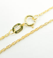Solid Gold Wheat Chain